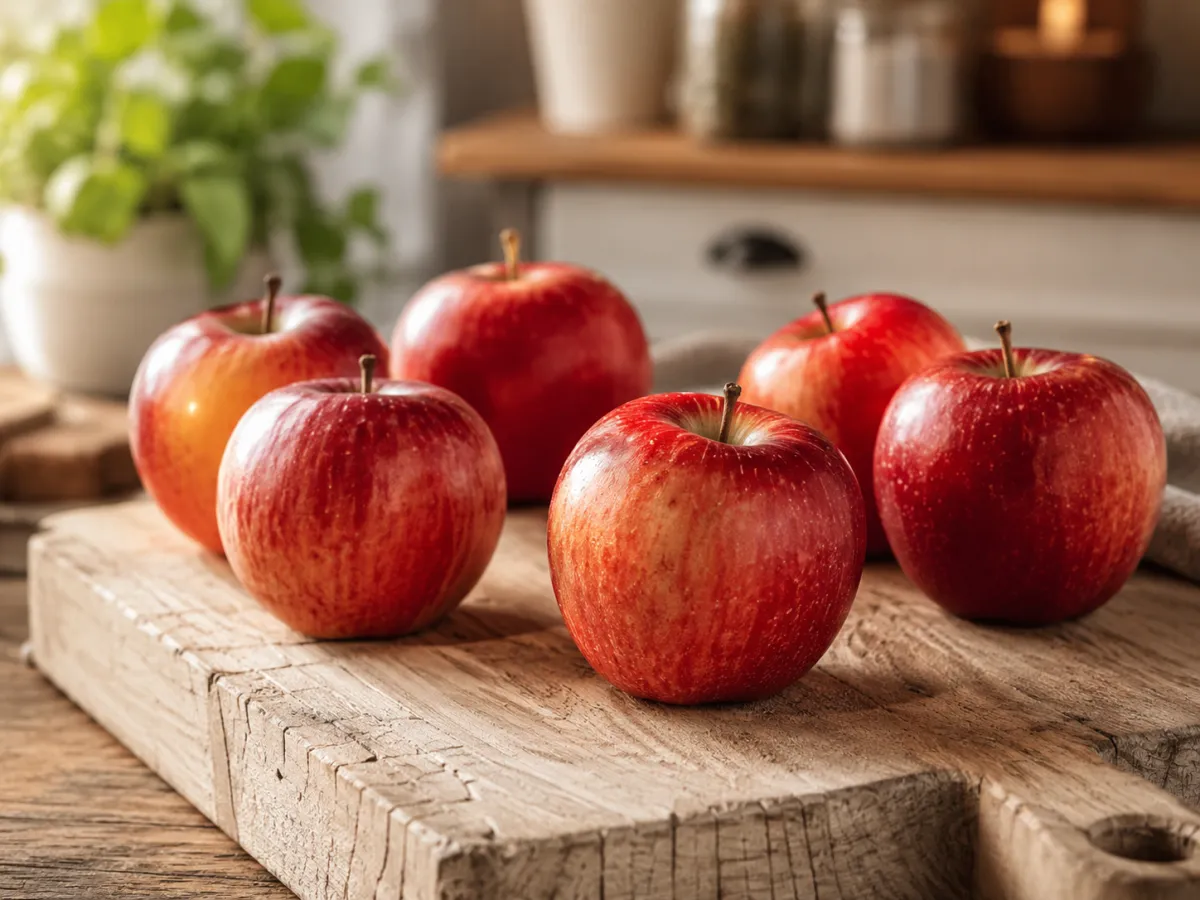 Counter apples fade in a week — refrigerated ones stay crisp for 4–6 weeks.