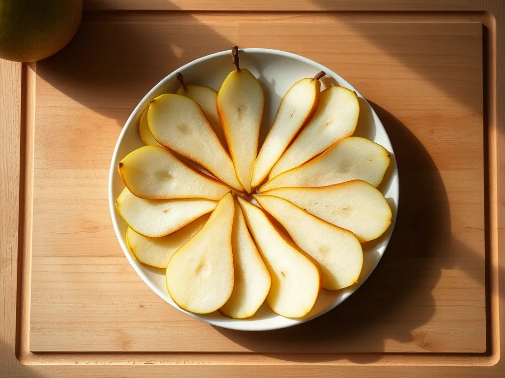 bosc-pear-slices — Keep your fruit fresh and firm after slicing.