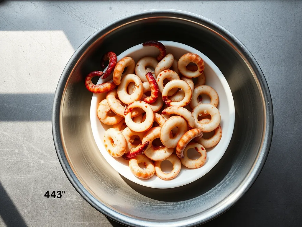 calamari — Frozen calamari cues for color, texture, and smell