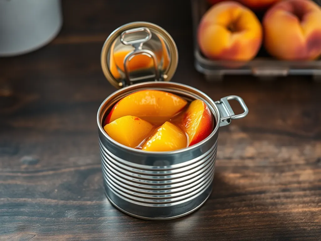 canned-peaches — Keep your fruit preserves fresh and safe for months of snacking.