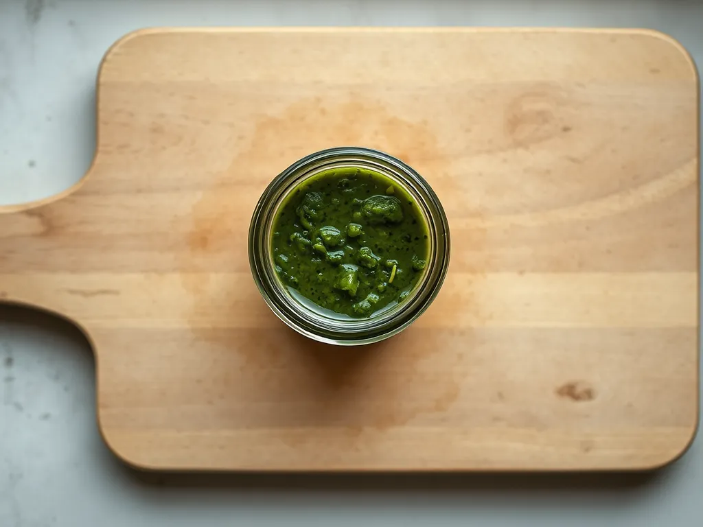 chimichurri — Keep your herb-based sauce flavorful and safe in the fridge.
