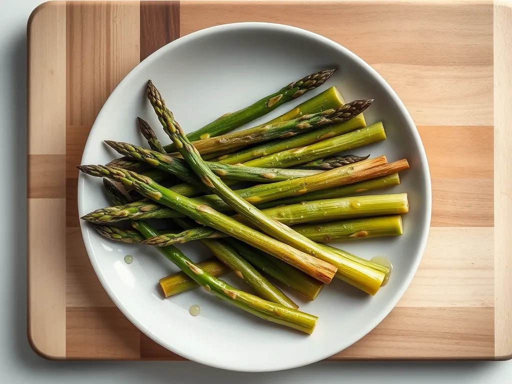cooked-asparagus — Keep your greens fresh and flavorful in the fridge.
