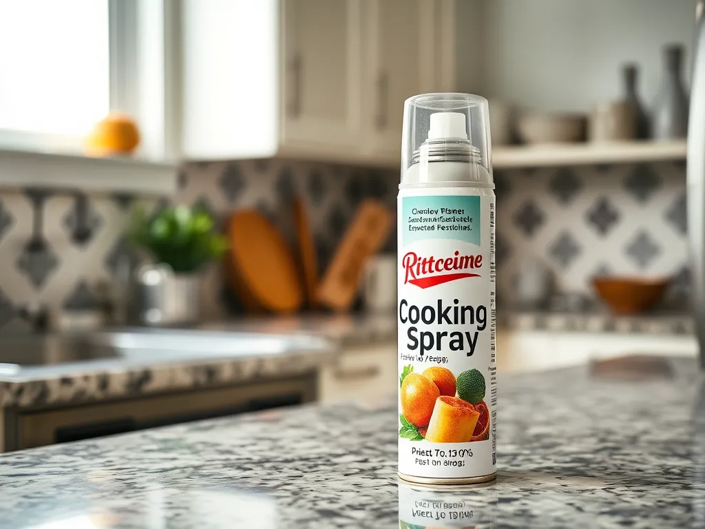 cooking-spray — Keep your kitchen surfaces and pans pristine with fresh cooking spray.