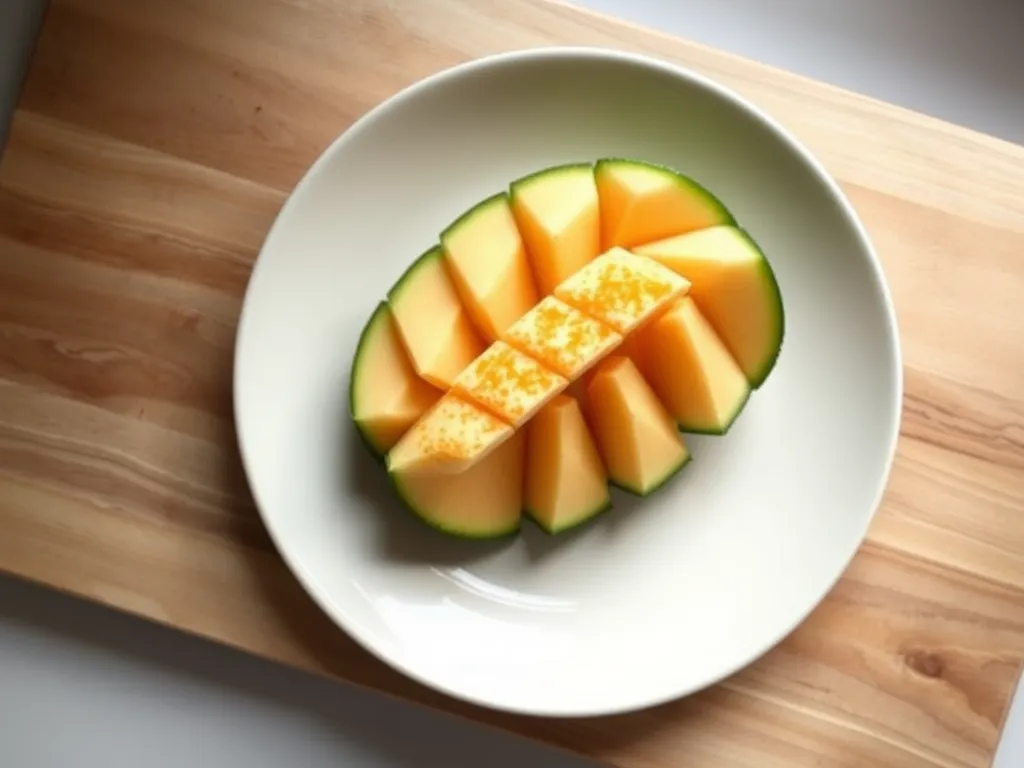 crenshaw-melon — Keep your melon crisp and sweet on the counter or in the fridge.