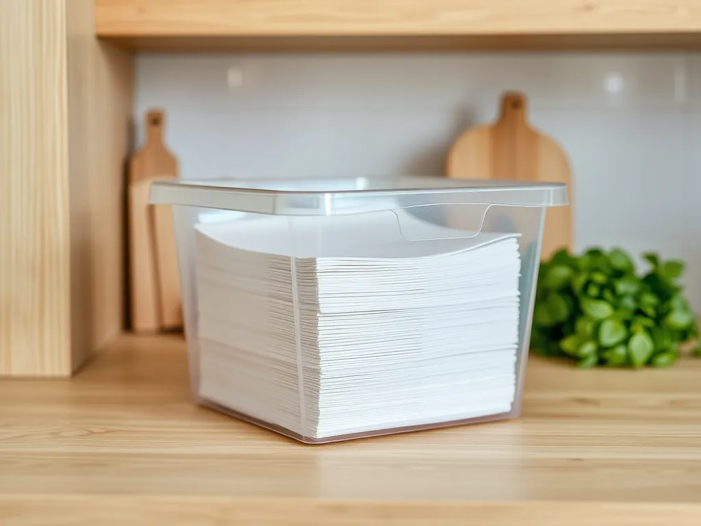 cupcake-liners — Keep your baking supplies fresh and clean in the pantry.