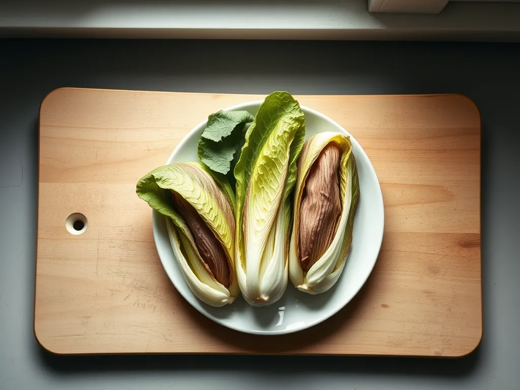 endive — Identifying the signs of freshness and spoilage in endive.