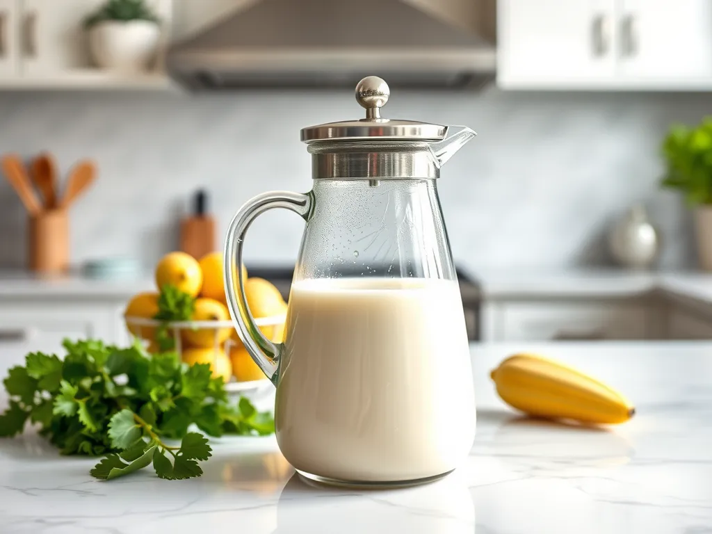 Keep your plant-based beverage fresh and delicious in the fridge.