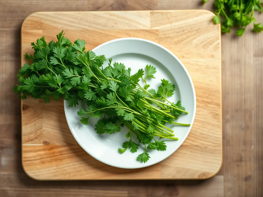 fresh-chervil — Preserve the delicate flavor of this French herb with proper refrigerator storage.
