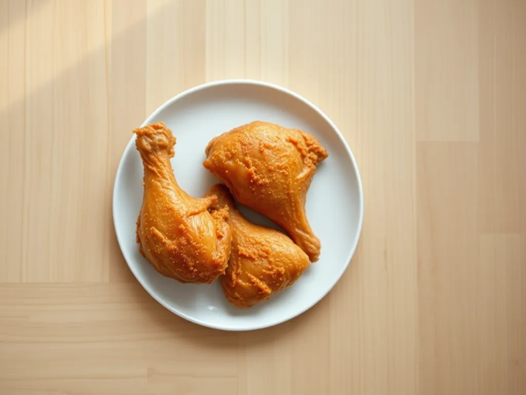fried-chicken — Hot, crisp fried chicken slows down fast once it leaves the table.