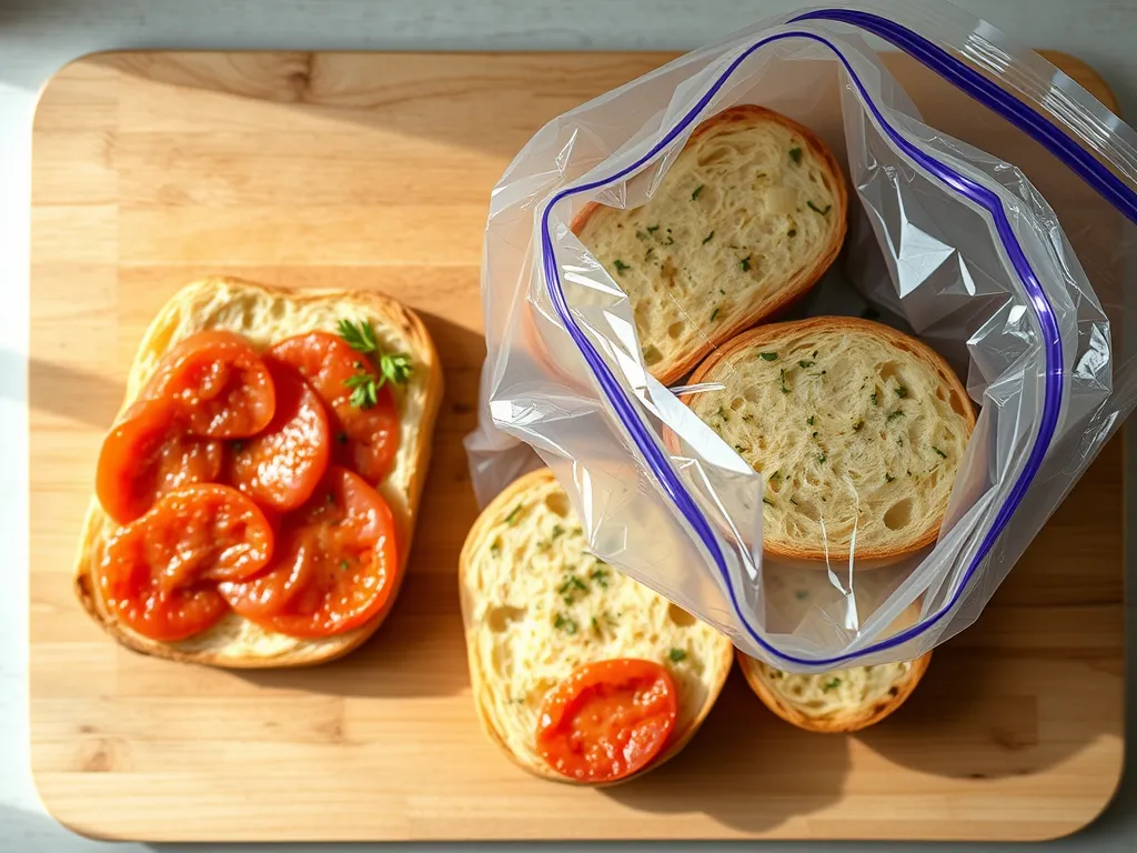 frozen-garlic-bread — Keep your favorite snack fresh and flavorful in the freezer.