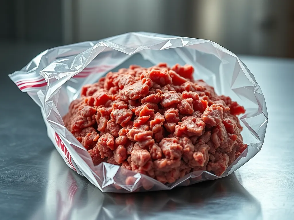 Guidelines for keeping frozen ground beef fresh and safe in your freezer.