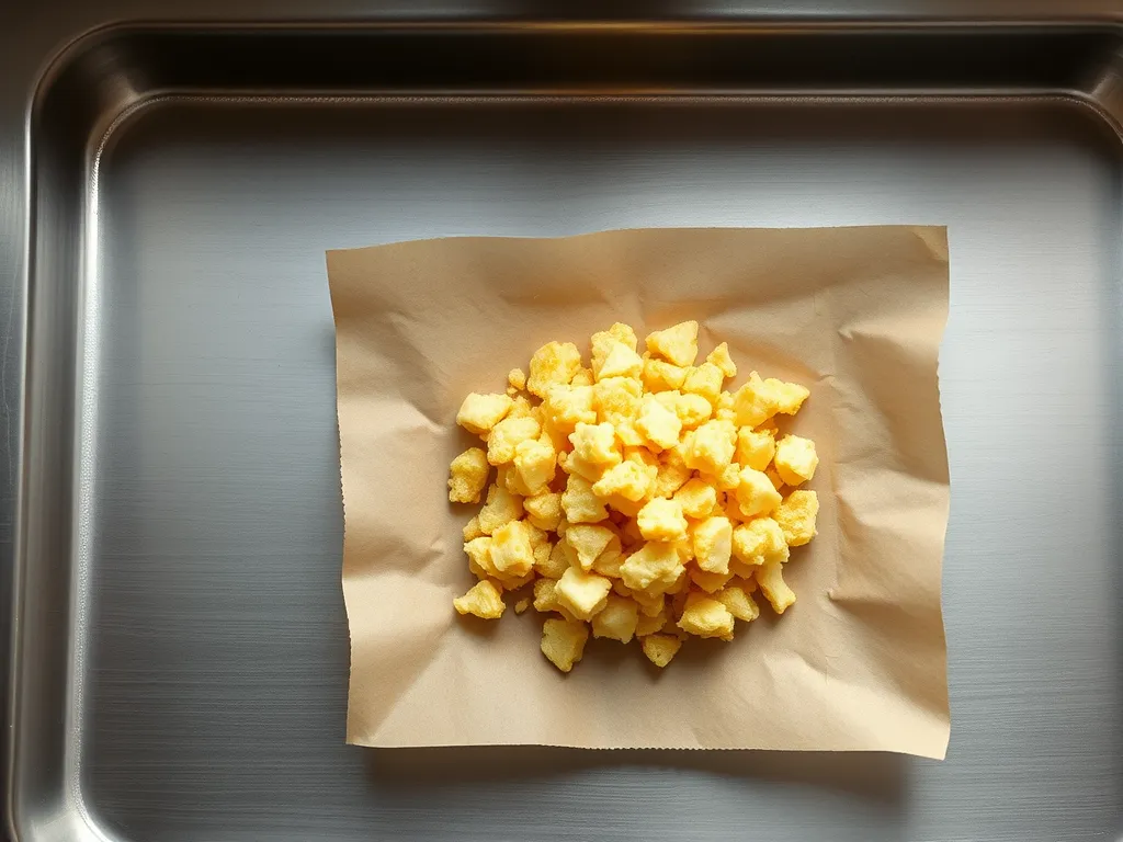 Safety cues for frozen hash browns that sat out too long