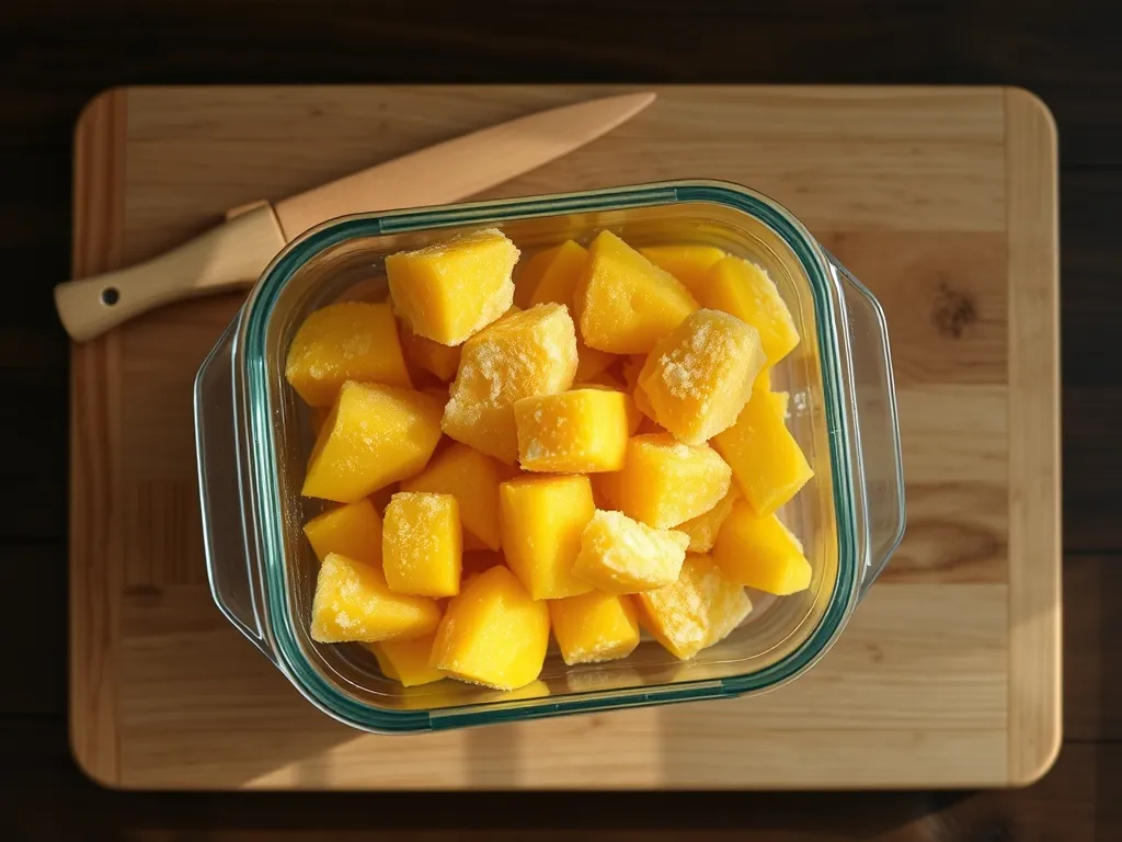 frozen-mango — Keep your tropical fruit tasting great with proper freezer storage.