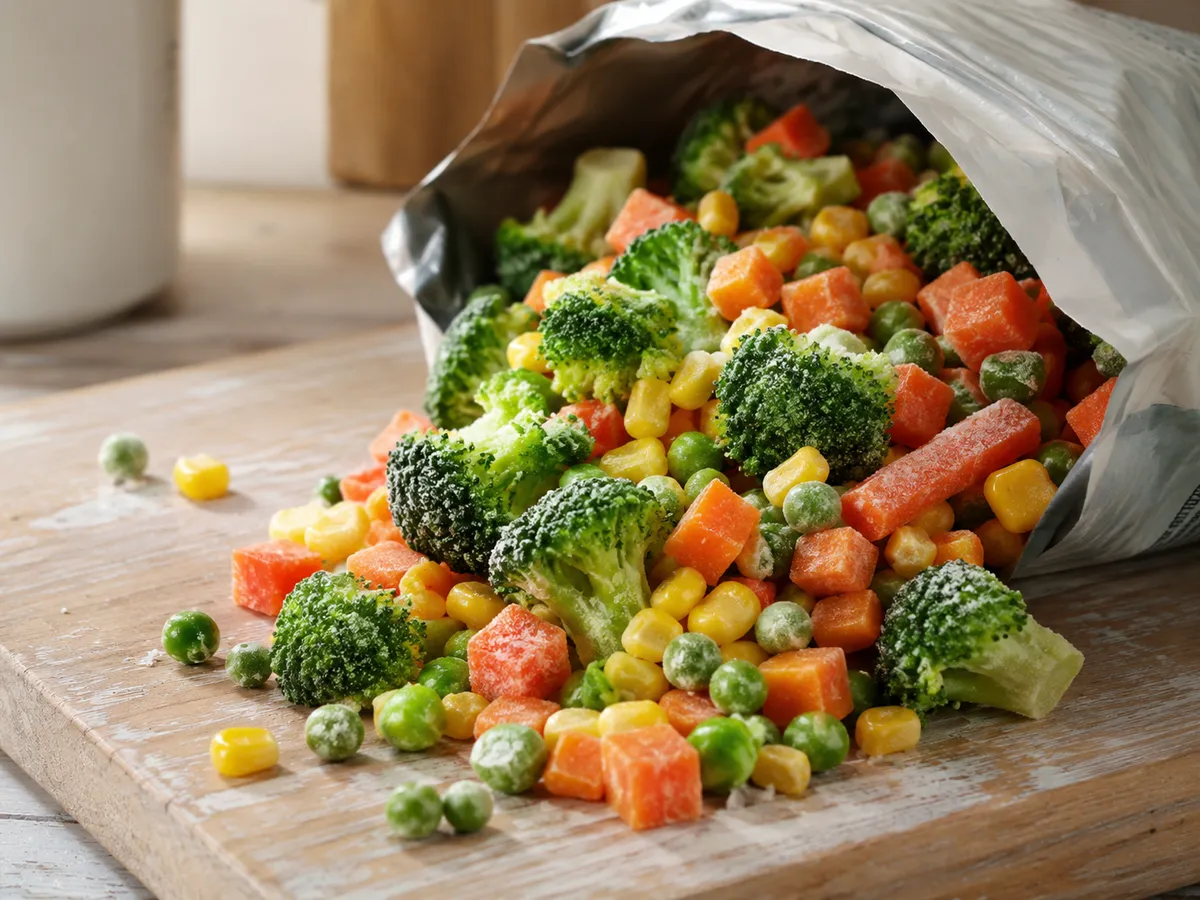 Most frozen vegetables stay at peak quality for 8–12 months — here's how to store them right.