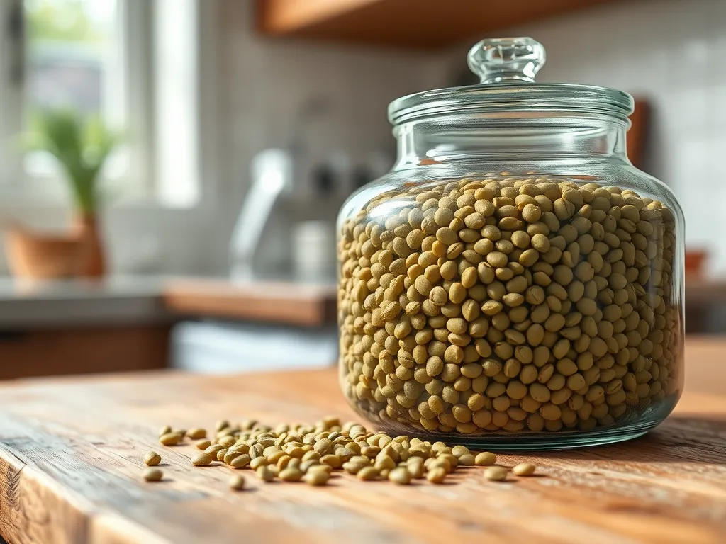 green-lentils — Keeping your dry pulses fresh and safe for long-term use.