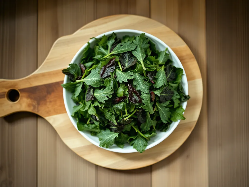 mesclun — Keep your salad greens crisp and vibrant in the fridge.