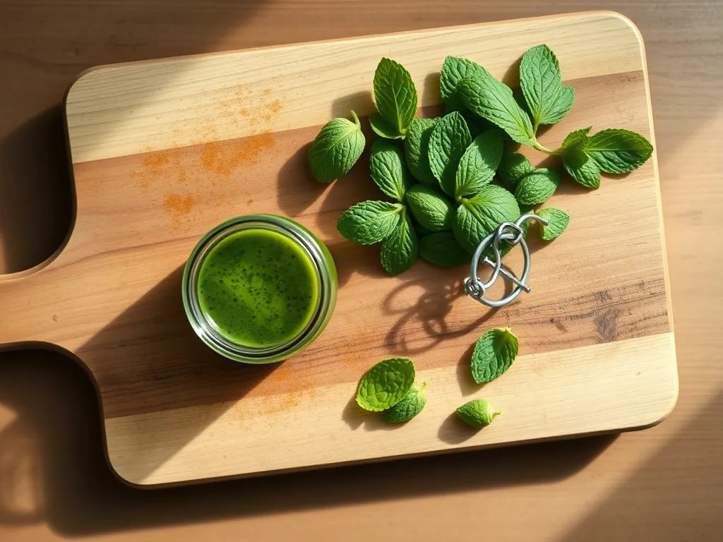 mint-sauce — Keep your minty condiment fresh and flavorful in the fridge.