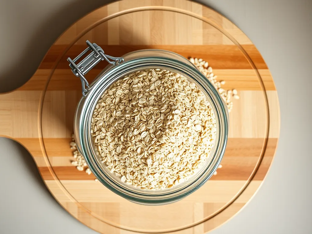 oat-bran — Keep your breakfast staple fresh and flavorful in the pantry.