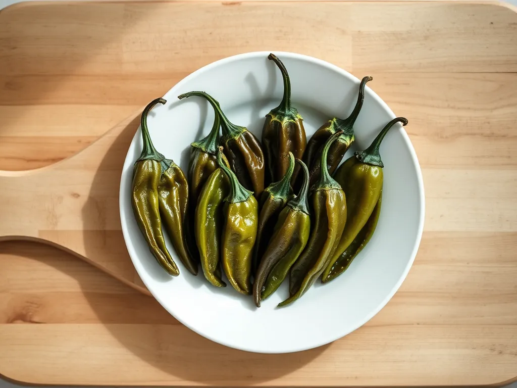 padron-peppers — Keep these mild, blistered peppers fresh and ready for the pan.
