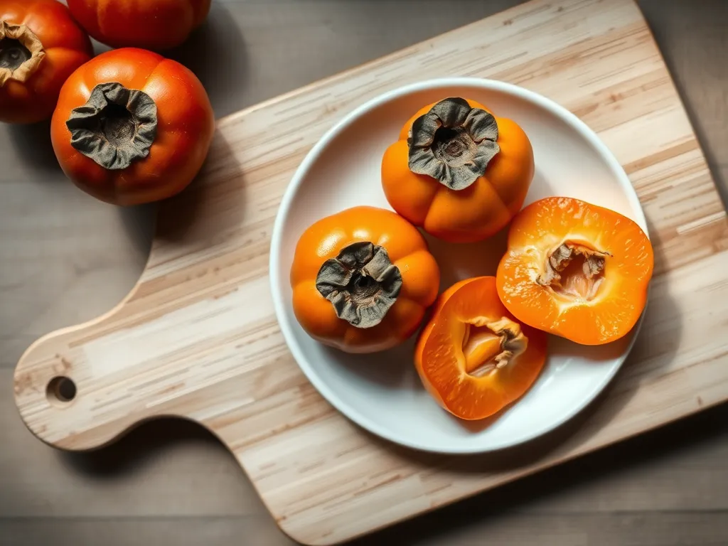 persimmons — Identifying peak ripeness and freezer safety for persimmons.