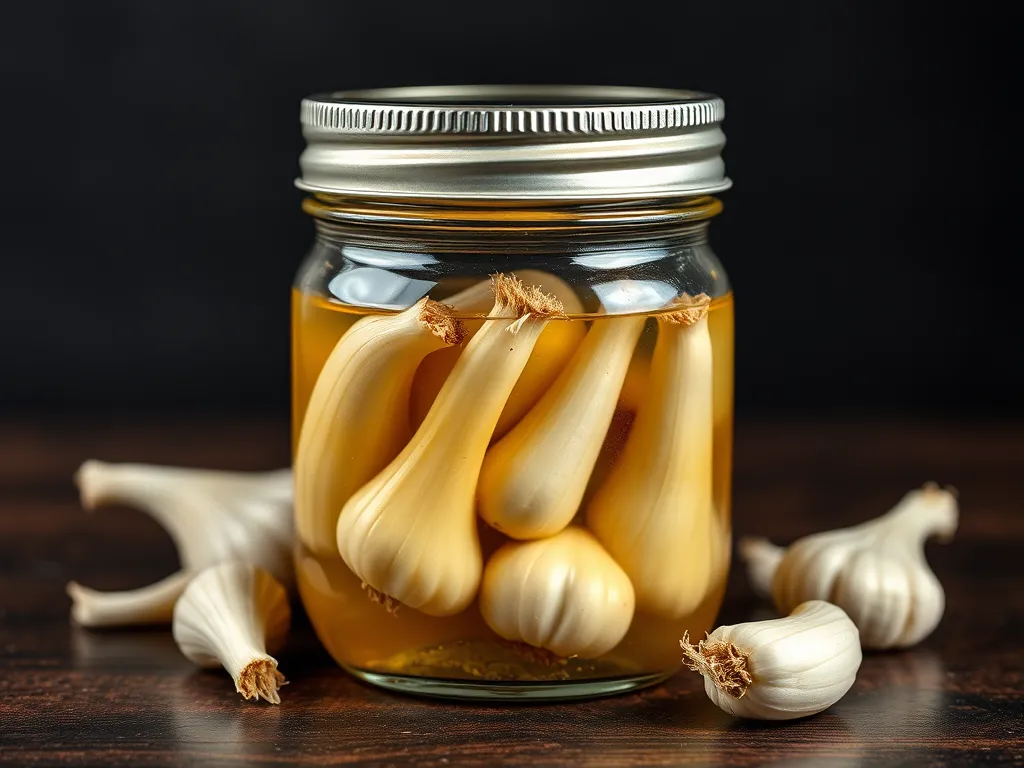 pickled-garlic — Keep your pickled garlic fresh and flavorful for months in the fridge.