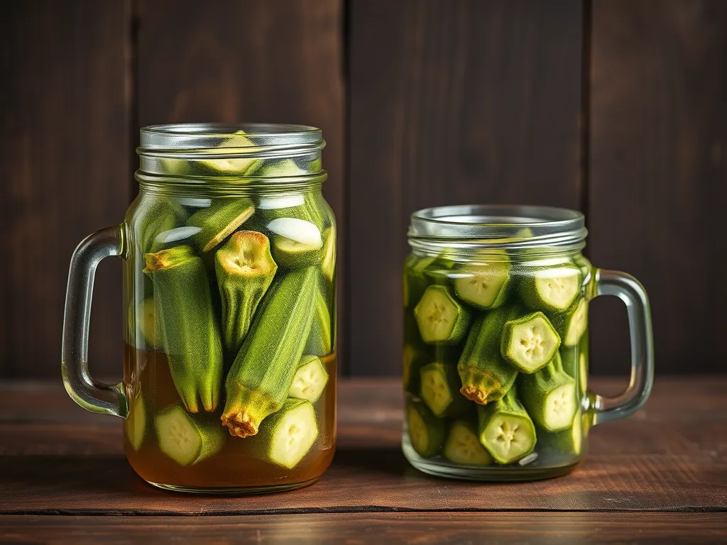 pickled-okra — Keep your pickled okra crunchy and flavorful in the refrigerator.