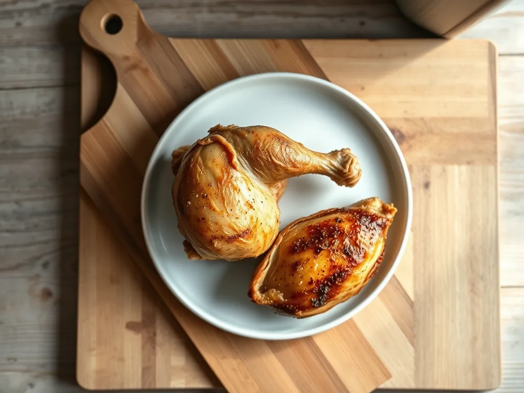 roasted-chicken — Learn the signs of spoilage and safe storage for your roasted chicken leftovers.