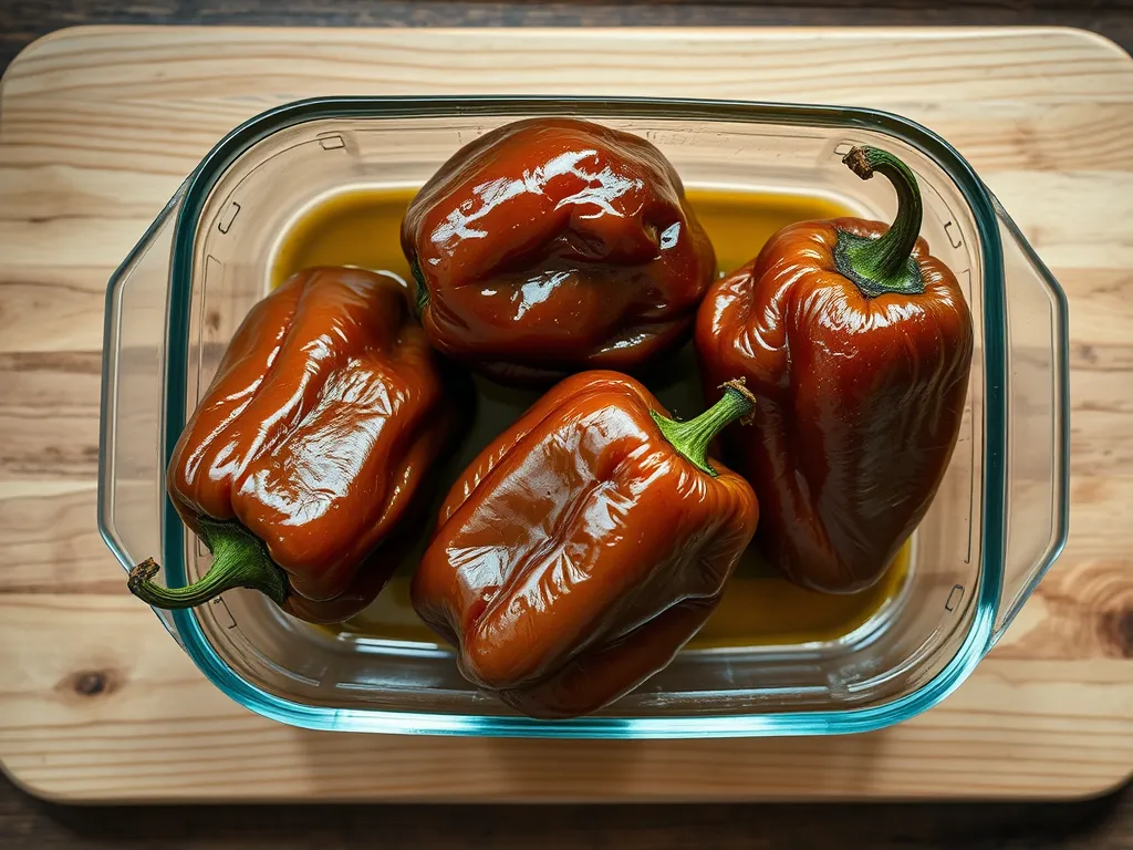 roasted-peppers — Keep your roasted peppers flavorful and safe for several days.