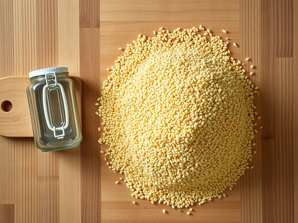 semolina — Keep your semolina fresh for years with proper dry storage.