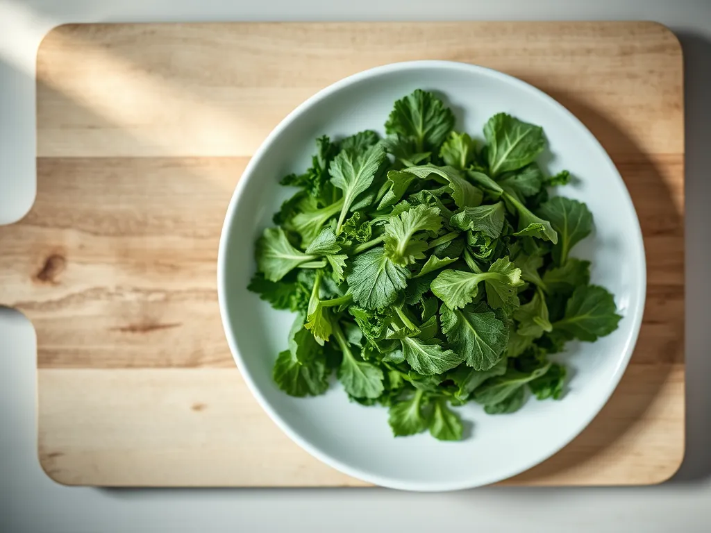 sesame-seed-greens — Keep your greens crisp and fresh in the fridge.