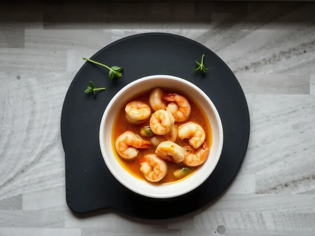shrimp-scampi — Leftover shrimp scampi is a fast-moving dish with a very short counter window.