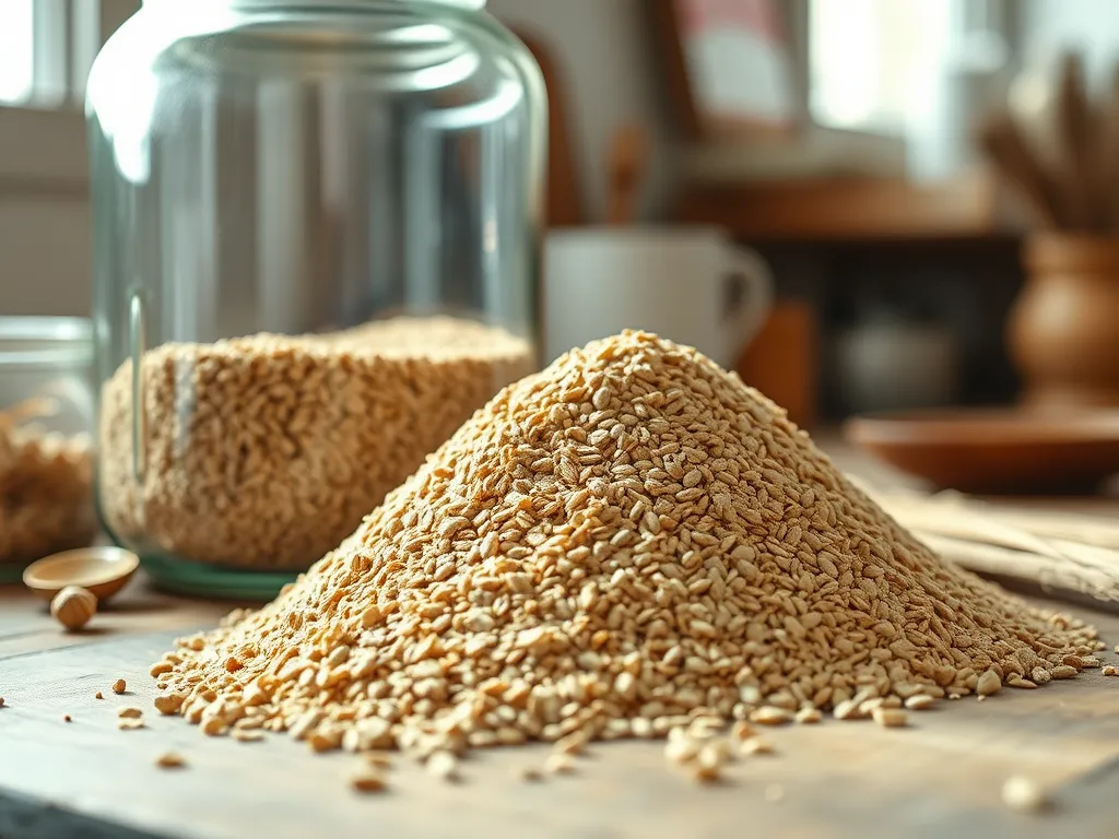 wheat-bran — Keeping your wheat bran fresh and nutritious in the pantry.