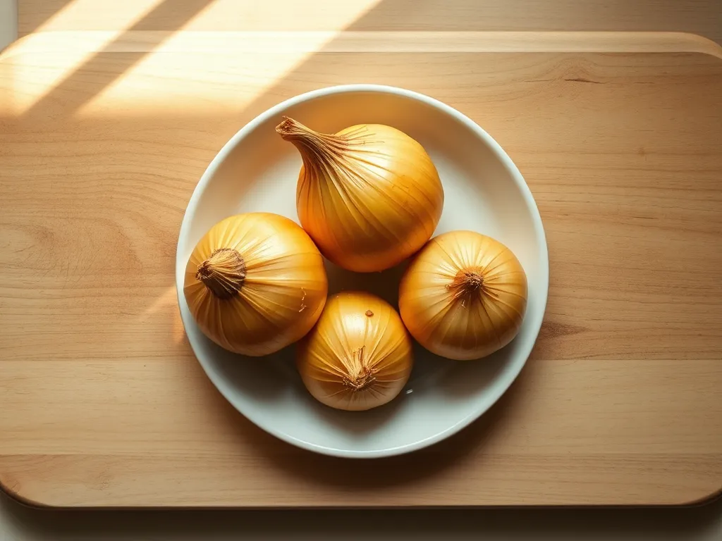 yellow-onions — Keep your aromatic staples fresh and firm for months of cooking.